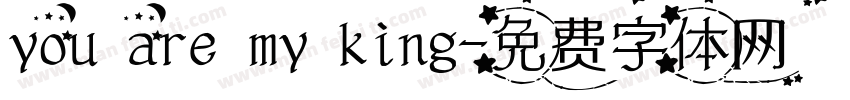 you are my king字体转换